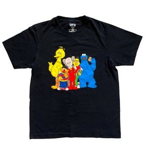 KAWS x Uniqlo x Sesame Street Group 2 Tee T-Shirt